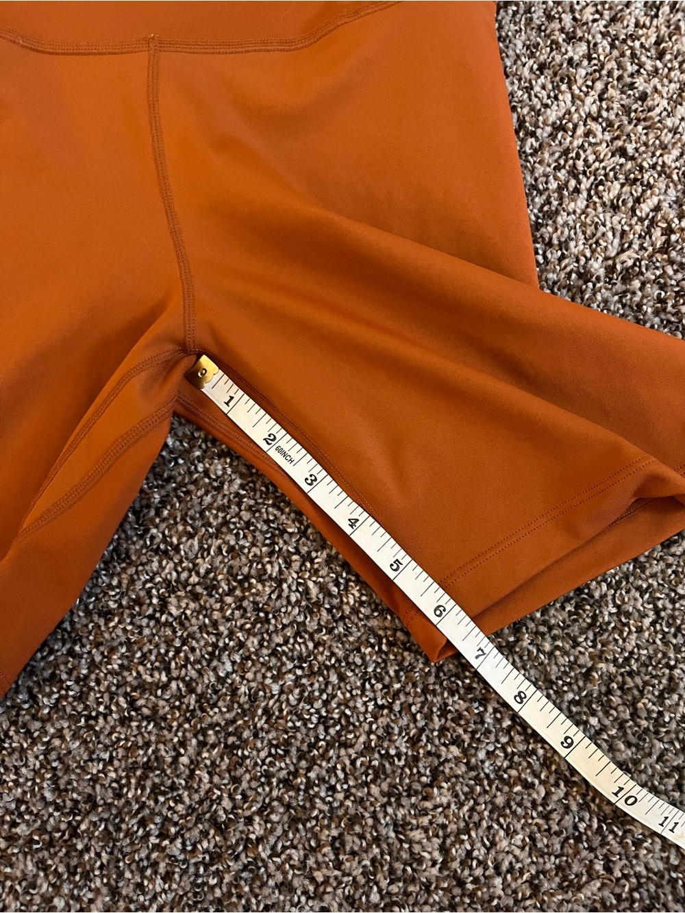 Nike Pro Women’s Biker Short in Rust Orange 6.5” inseam - Picture 8 of 9